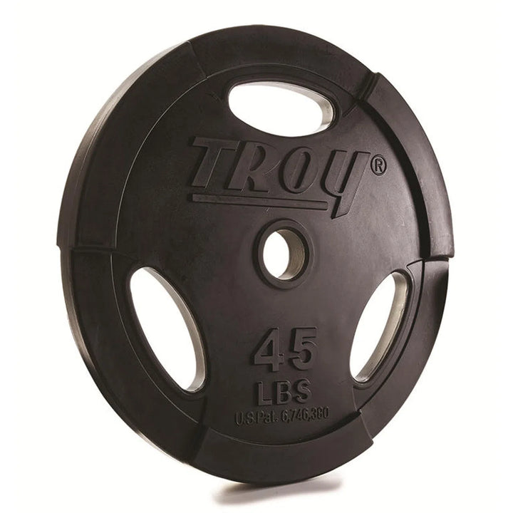 A 45 lb Troy Barbell Urethane Olympic Weight Plate GO-255U