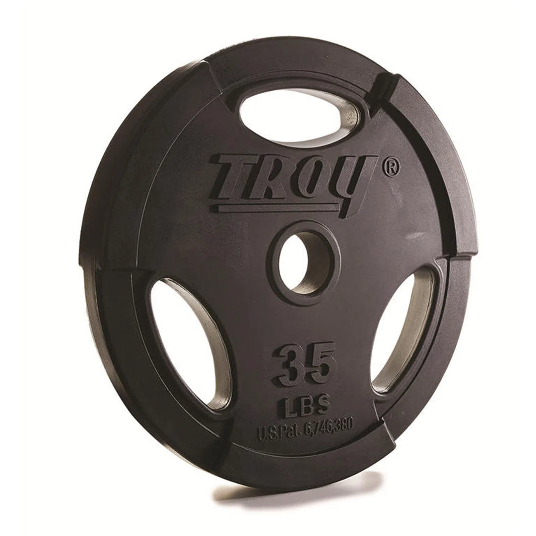 A 35 lb Troy Barbell Urethane Olympic Weight Plate GO-255U