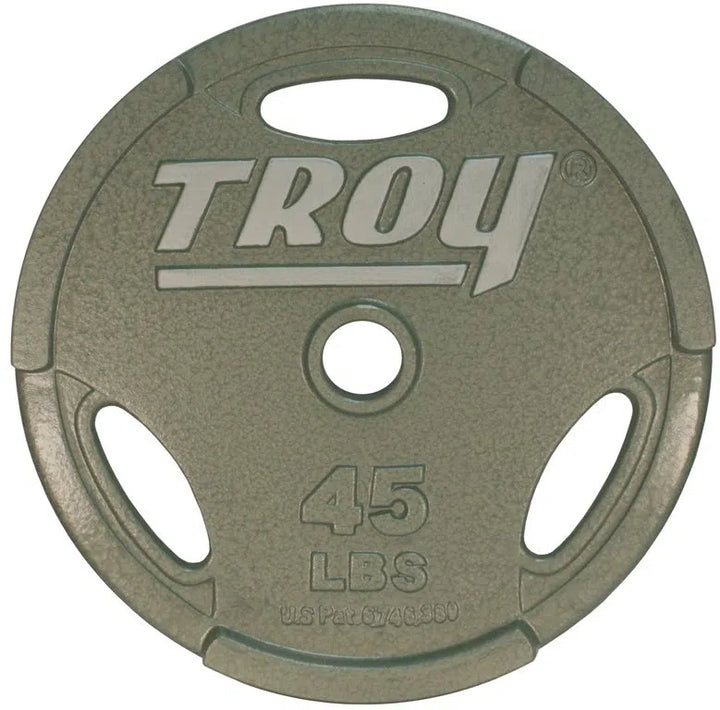 A 45 lb Troy Cast Iron Olympic Weight Plate GO-255
