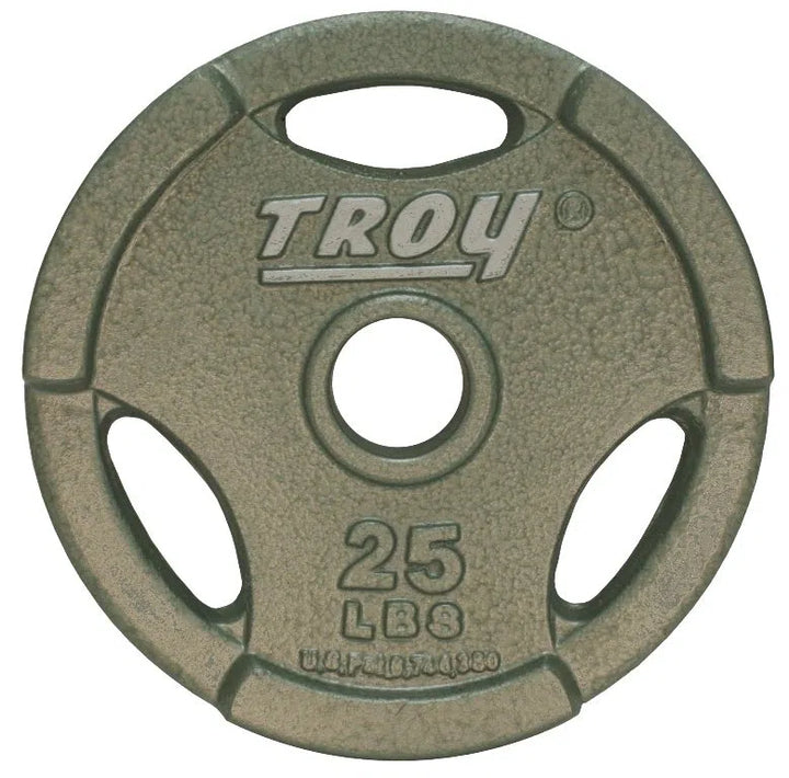 A 25 lb Troy Cast Iron Olympic Weight Plate GO-255
