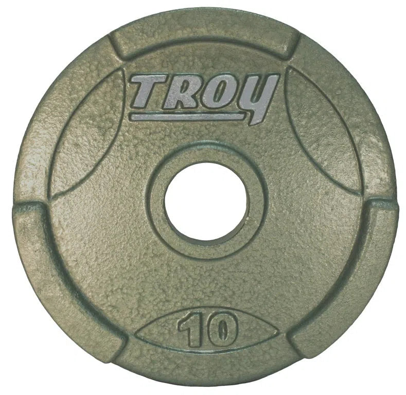 A 10 lb Troy Cast Iron Olympic Weight Plate GO-255