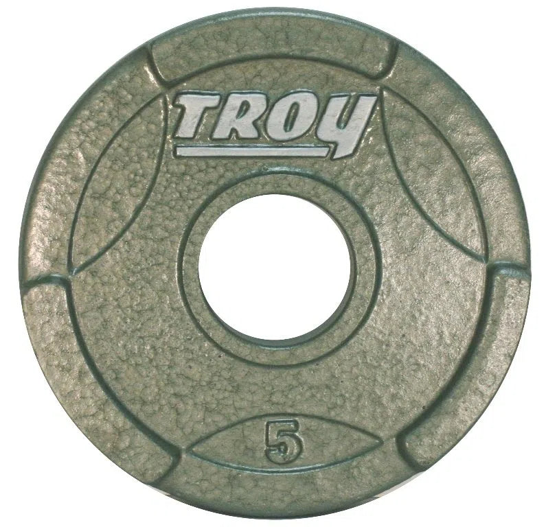 A 5 lb Troy Cast Iron Olympic Weight Plate GO-255