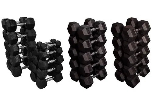Troy Barbell VTX Rubber Octagon Dumbbell Set SD-005-100R Muscle and Strength Training Solution Healthy and Safe Workout