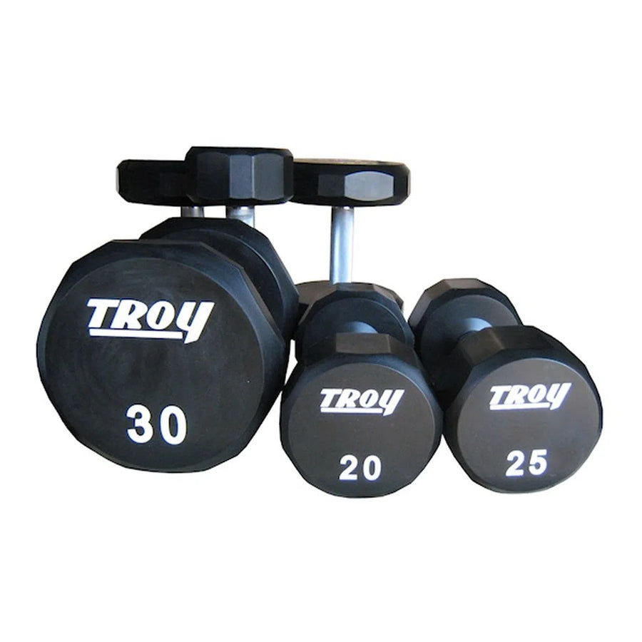 Troy 12-Sided Premium Urethane Dumbbell Set TSD-005-150U Muscle and Strength Training Solution Healthy and Safe Workout