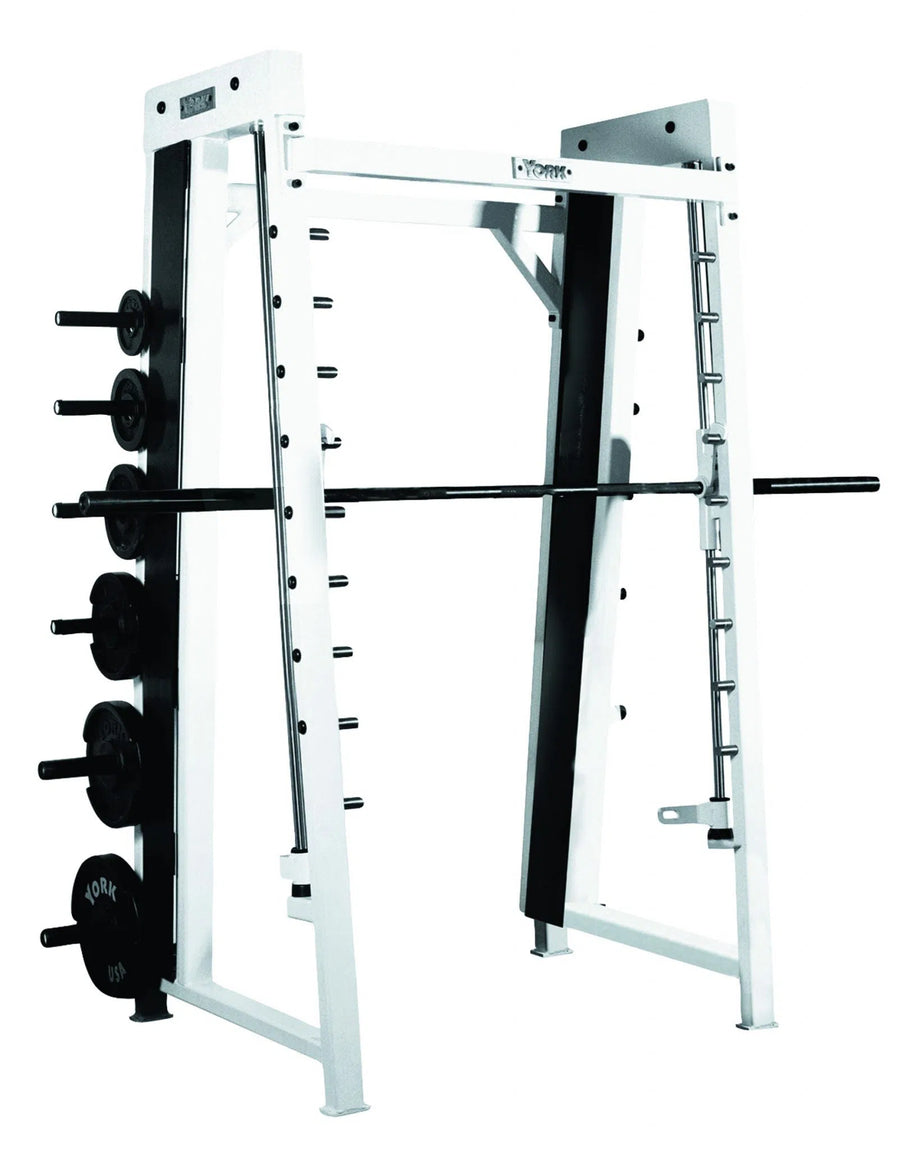 York Barbell York STS Counter-Balanced Smith Machine 54033-55033 Muscle and Strength Training Solution White