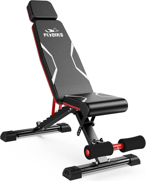 FLYBIRD Adjustable Weight Bench, Full Body Workout Bench for Home Gym