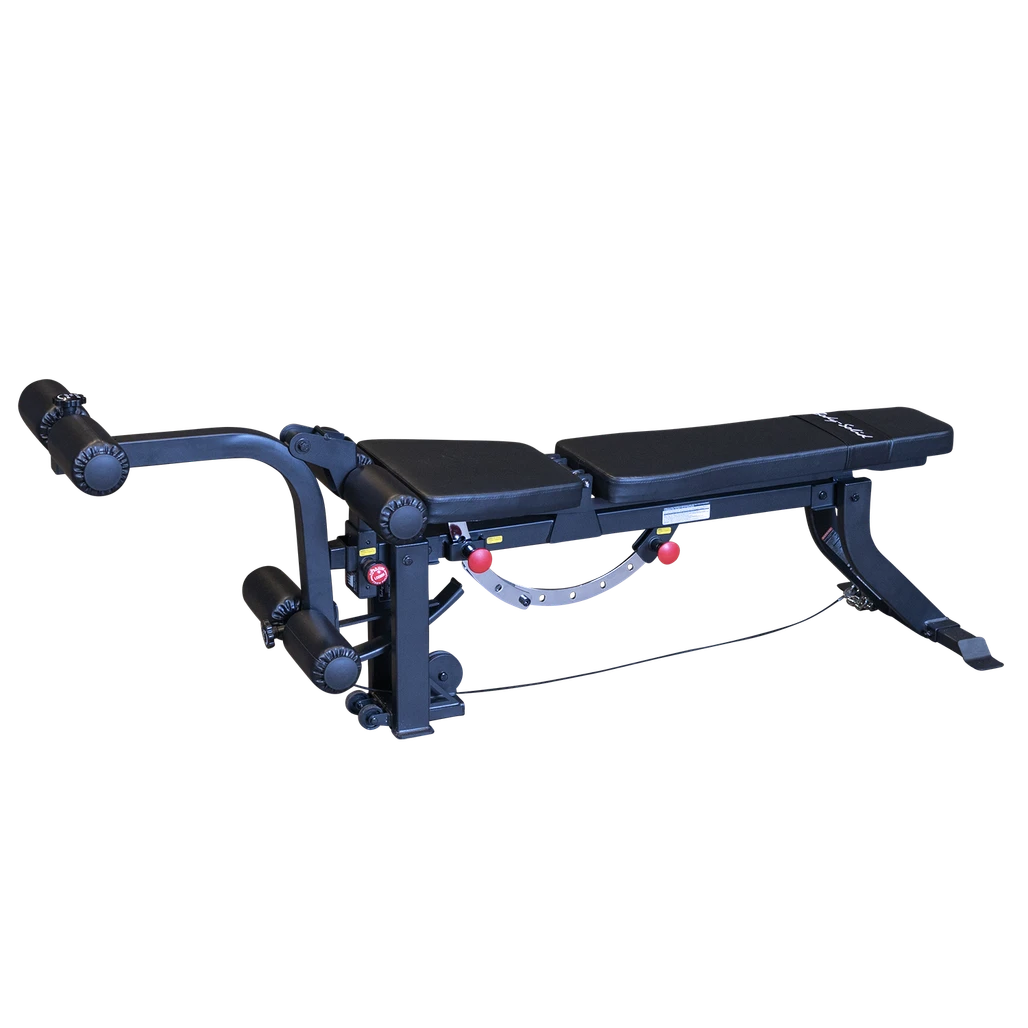 Body-Solid GLEG adjustable bench with cabled leg developer, full product view