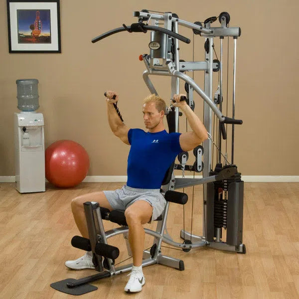 man should press workout on Powerline P2X Universal Home Gym