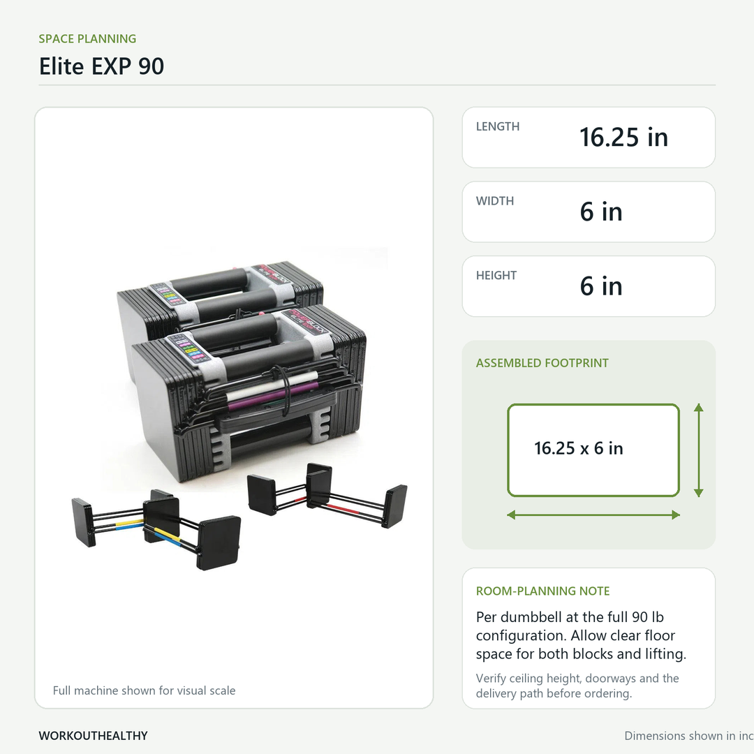 PowerBlock Elite EXP 90 Adjustable Dumbbell Set – WorkoutHealthy PowerBlock Elite EXP 90 Adjustable Dumbbell Set – WorkoutHealthy