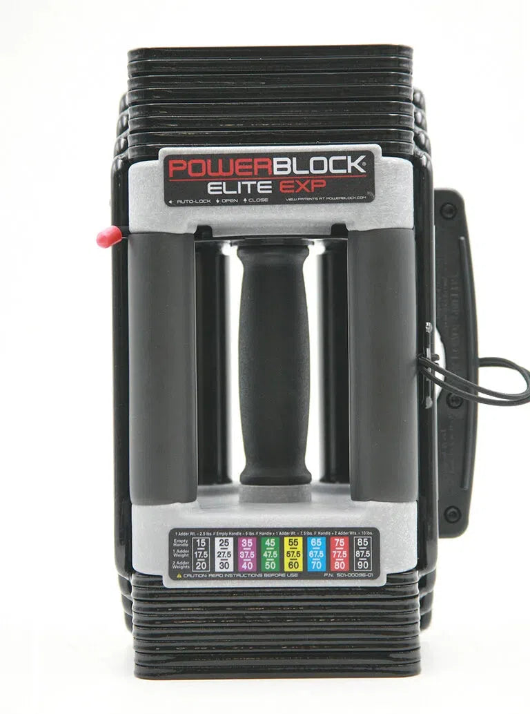 PowerBlock 90 lb Adjustable Dumbbell Set (Elite EXP 90