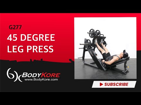 BodyKore 45 Degree Leg Press Machine G277 demo video
