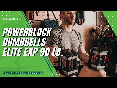 PowerBlock 90 lb Adjustable Dumbbell Set (Elite EXP 90