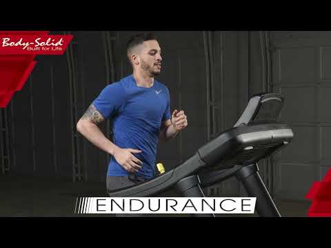 Body-Solid Endurance Commercial Grade Treadmill T150 demo video