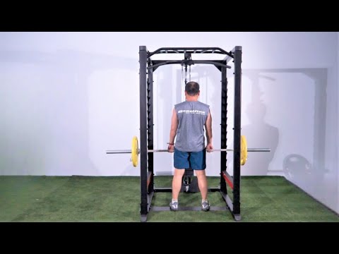 SteelFlex Commercial Power Rack CLPR380 demo video with the lat and row attachment (attachment not included)