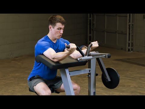 Body-Solid Bicep Tricep Extension Machine GCBT380 demo video