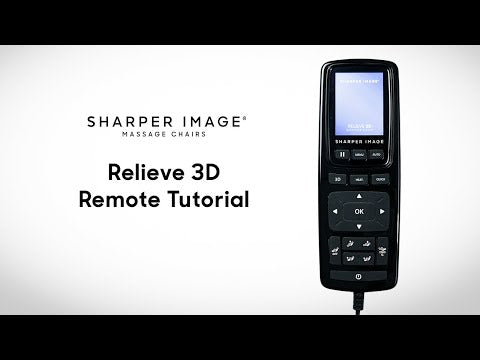 Sharper Image Relieve 3D Full Body Massage Chair remote control tutorial