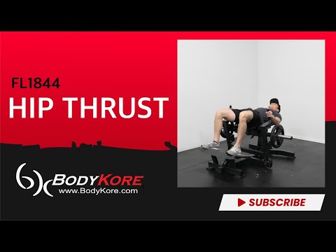 BodyKore Glute Thrust Machine FL1844 demo video