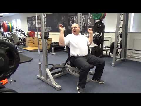 York Barbell York STS Multi-Function Bench 54004-55004 demo video with York STS collegiate rack