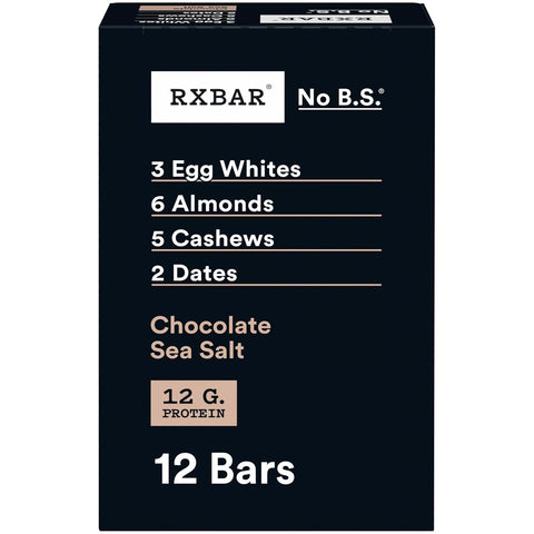 RXBAR Chocolate Sea Salt protein bar box