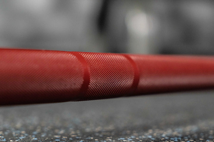 Troy Crossfit Barbell 1500C close look at the cerakote handle